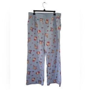 Hello Kitty & Friends Pajama Pants Blue XL (16–18) Sanrio Kawaii Sleepwear